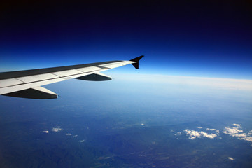 Fototapeta na wymiar Airplane in Flight