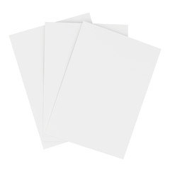 blank white sheets of paper