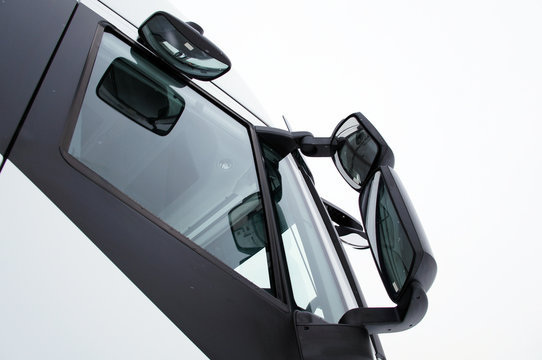 The Image Of A Truck Mirror