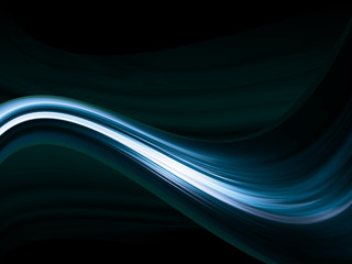 Shiny steel-blue wave