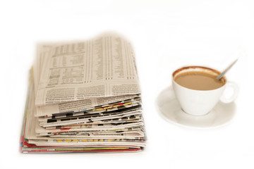Kaffee und Zeitung
