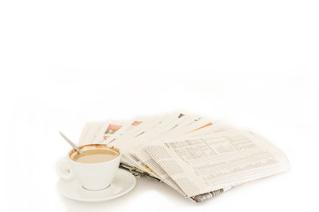 Kaffee und Zeitung