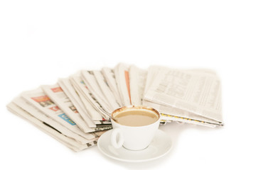 Kaffee und Zeitung