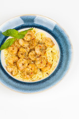 Pasta with shrimps