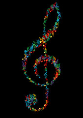 Fototapeta premium Violinschlüssel