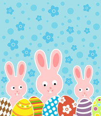 Easter background card vector illustration