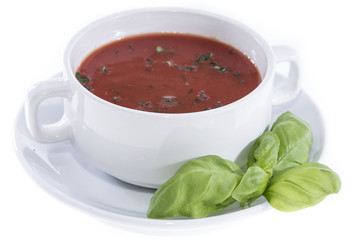 Tomato Soup isolated on white
