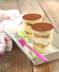 Tiramisu in a glass