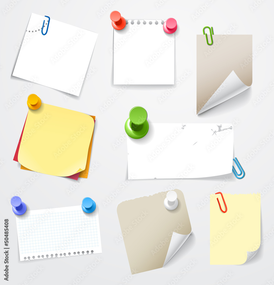 Aufkleber collectionn of paper stickers. template for a text