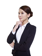 studio portrait of an asian business woman