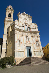 Baroque church of St. John the Baptist, Liguria, Italy