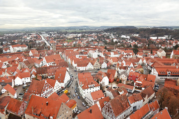 Fototapeta na wymiar Nordlingen, Bavaria, Germany. View from the top