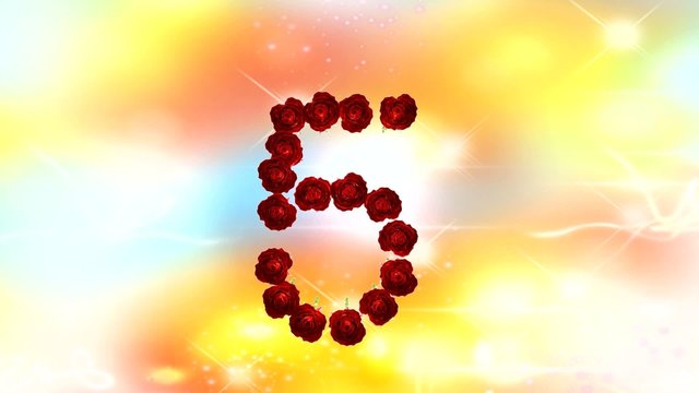 Countdown, Conto rovescia, intro, isolated, rose, matrimonio