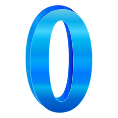 ゼロ　数字　３Ｄ