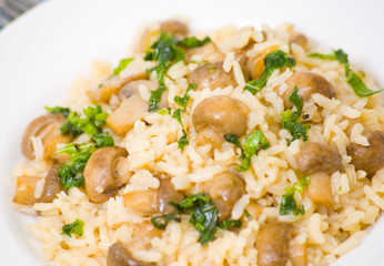 risotto with mushrooms