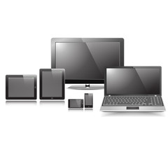 Fototapeta premium Blank Responsive Display Set