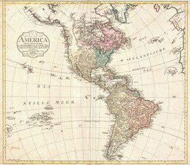 Americas vintage map