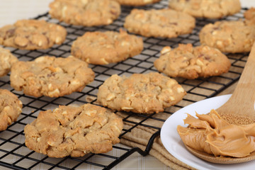 Cooling Peanut Butter Cookies
