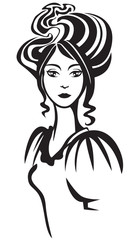 Portrait of a beautiful lady