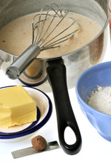 Sauce béchamel et ses ingrédients