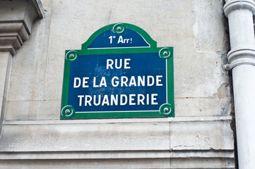 rue de la grande truanderie à Paris 1er
