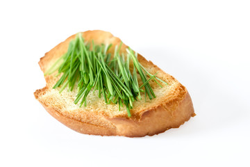 toast with green wheat germ