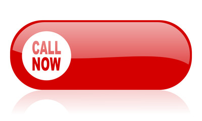 call now red web glossy icon