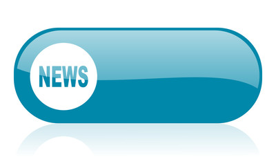 news blue web glossy icon