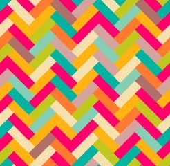 Meubelstickers Zigzag Abstract geometrisch naadloos patroon