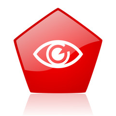 eye red web glossy icon