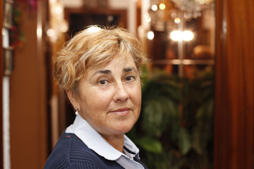 Naklejka premium Happy senior woman. Over sixty years