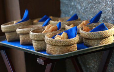 Traditional deep-fried doughsticks ready to be served