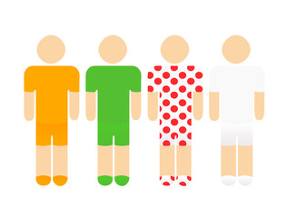 cyclistes - maillots du tour de france - 50499405