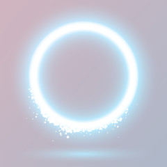 Abstract glowing circle design