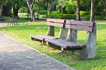 Chair in the park.