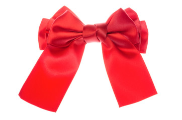 Red ribbon bow.