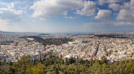Fototapeta na wymiar Ateny panorama, Grecja