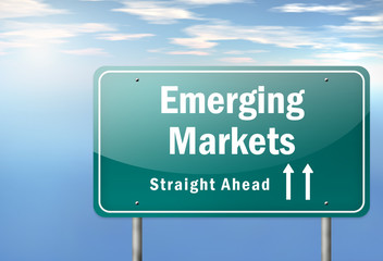 Highway Signpost "Emerging Markets"