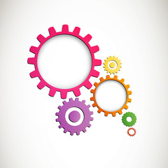 Vector Illustration of Abstract Cog Wheels