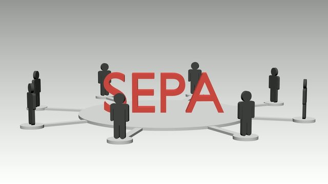 SEPA Netzwerk Animation, schleifbar