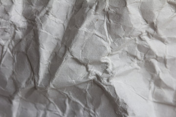 crumpled white paper as a background