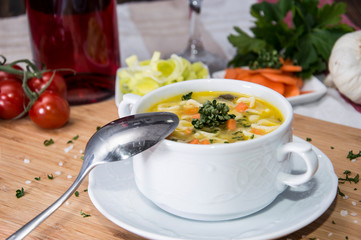 Portion of Soup