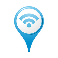 icône, symbole, logo, wifi