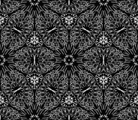 Seamless monochrome pattern 13