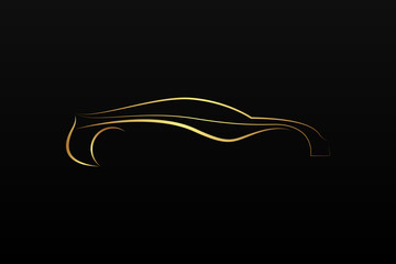 Golden car logo