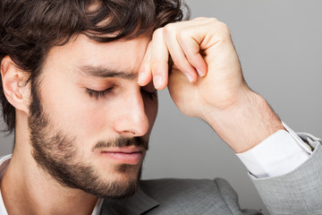 Pensive businessman