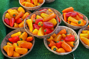 Orange peppers