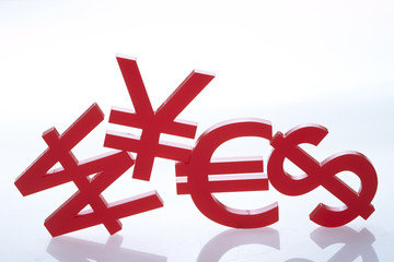 Currency symbols and arrows