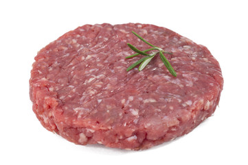 raw hamburger