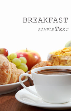 breakfast with coffee